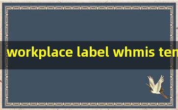  workplace label whmis template